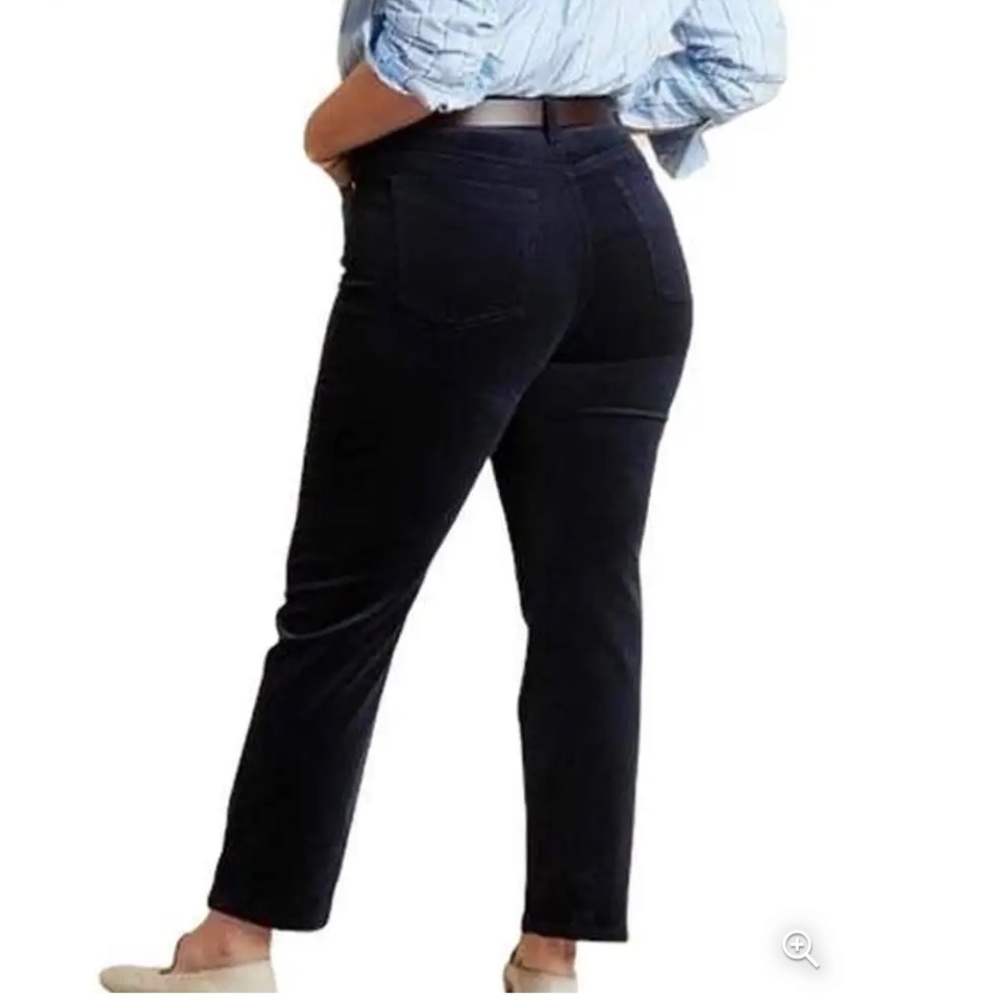 Banana Republic Navy Blue High Rise Straight Corduroy Ankle Pants Size 35